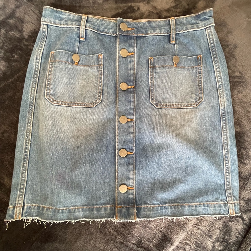 Loft Denim Skirt, size 8, NWT